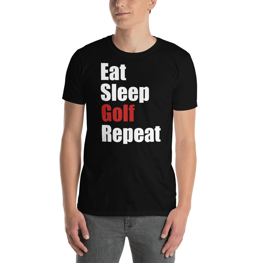 Eat Sleep Golf Repeat Unisex T-Shirt Secondary image