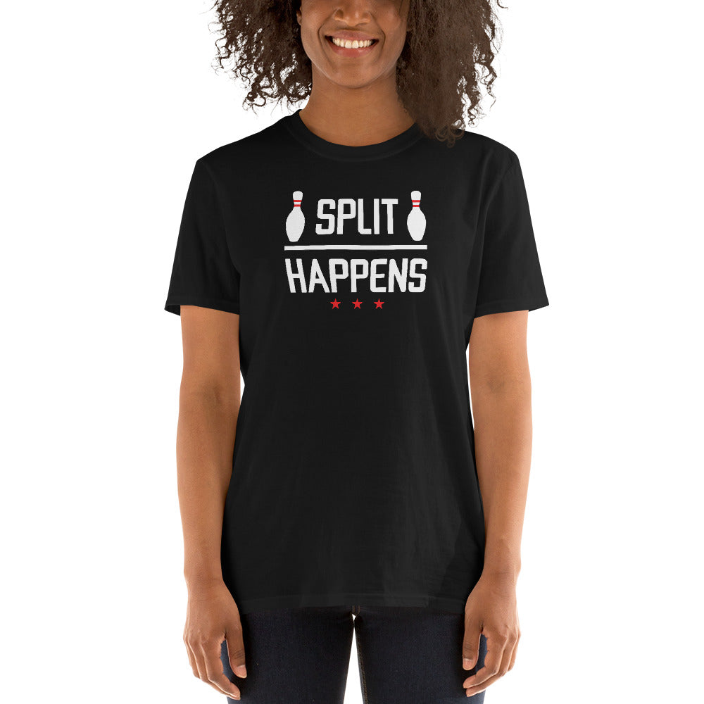 Split Happens Bowling Shirt | Bowling Lovers Unisex T-Shirt