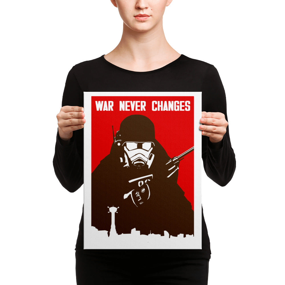 War Never Changes New Vegas Canvas Print