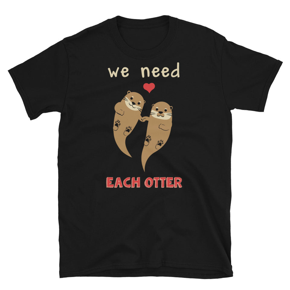otter otters love couple shirts
