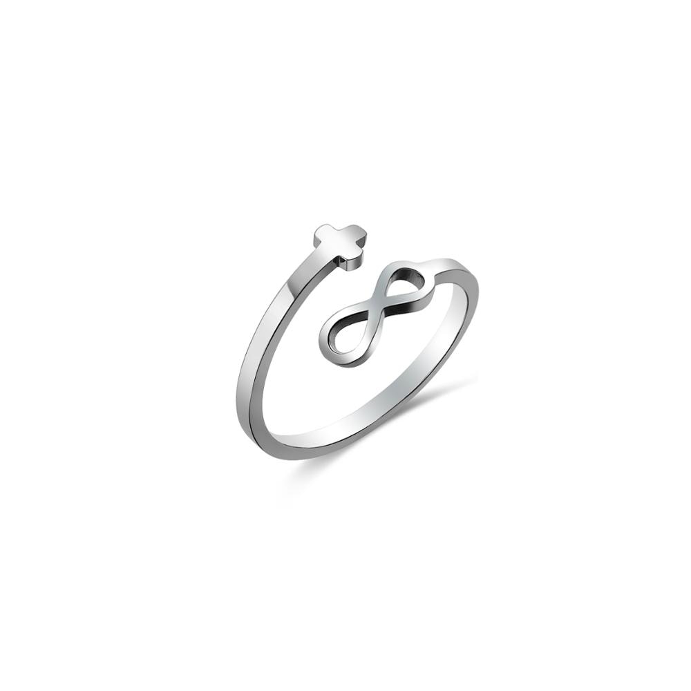 Stainless Steel Adjustable Faith Ring