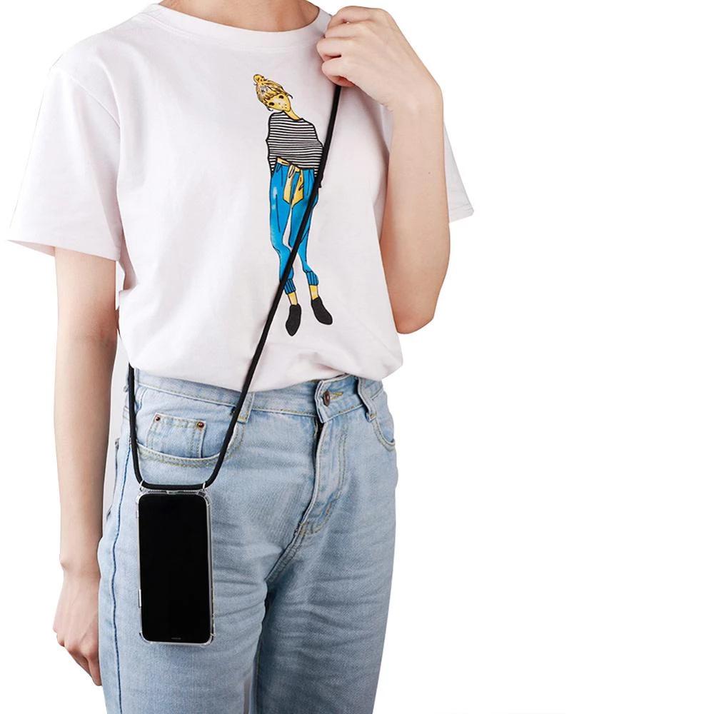 iPhone Crossbody Strap Necklace Phone Case With Lanyard Main image