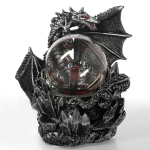 Fantasy Dark Dragon Plasma Ball Figurine Fantasy Dark Dragon Plasma Ball Figurine