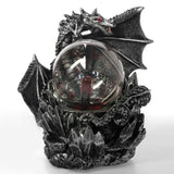 Fantasy Dark Dragon Plasma Ball Figurine Fantasy Dark Dragon Plasma Ball Figurine
