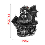 Fantasy Dark Dragon Plasma Ball Figurine Fantasy Dark Dragon Plasma Ball Figurine