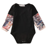 Sleeve Tattoo Print Baby Romper Bodysuit Sleeve Tattoo Print Baby Romper Bodysuit