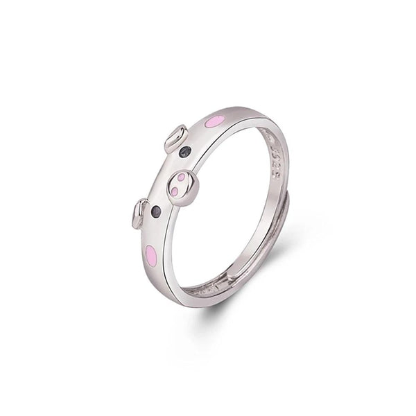 silver pig ring
