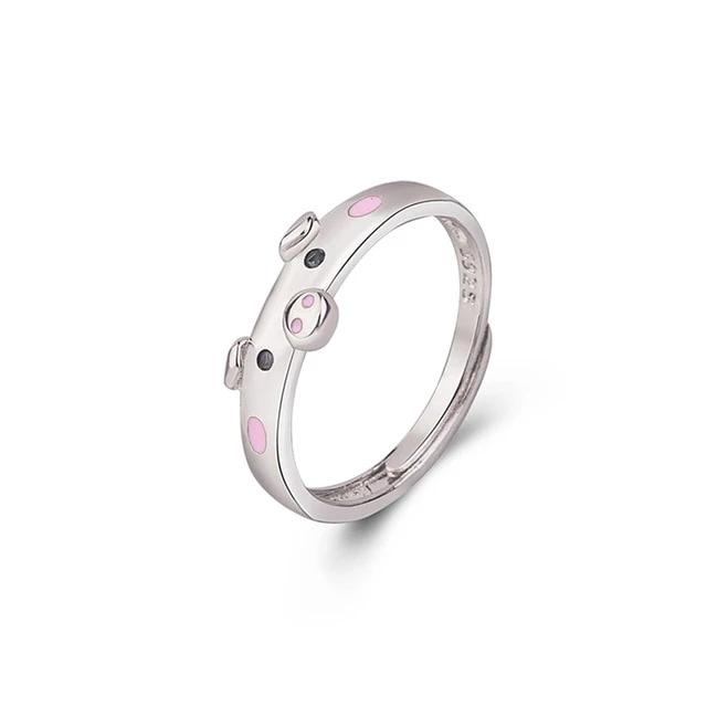 silver pig ring