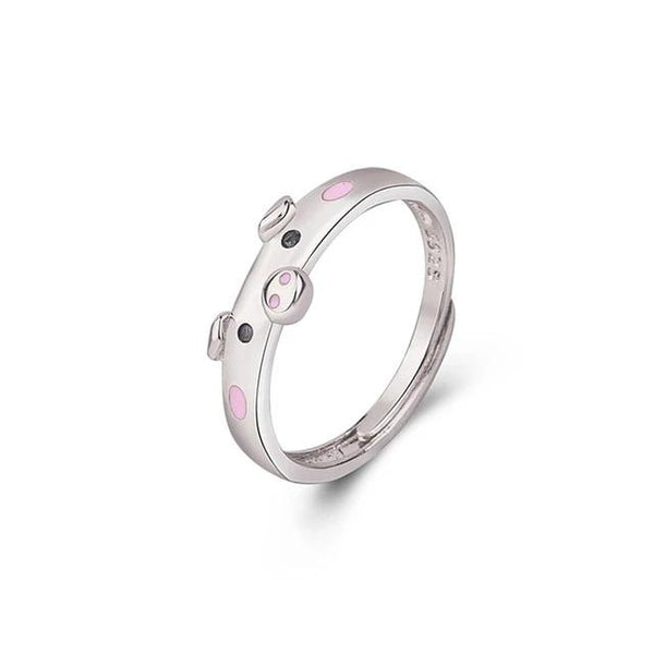 silver pig ring
