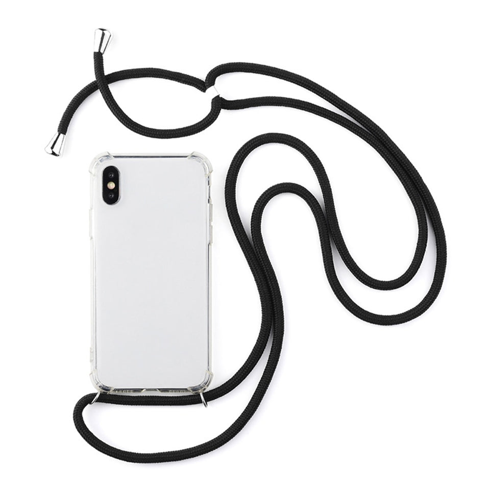 iPhone Crossbody Strap Necklace Phone Case With Lanyard