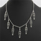 skeleton necklace mens skull necklace