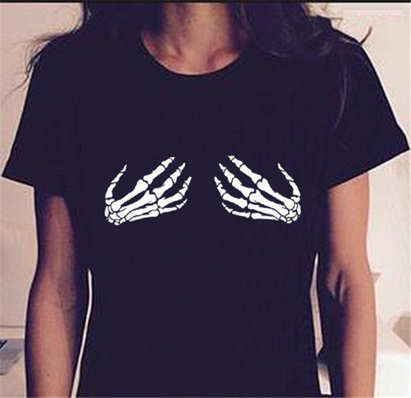 Women's Skeleton Hands T-Shirt