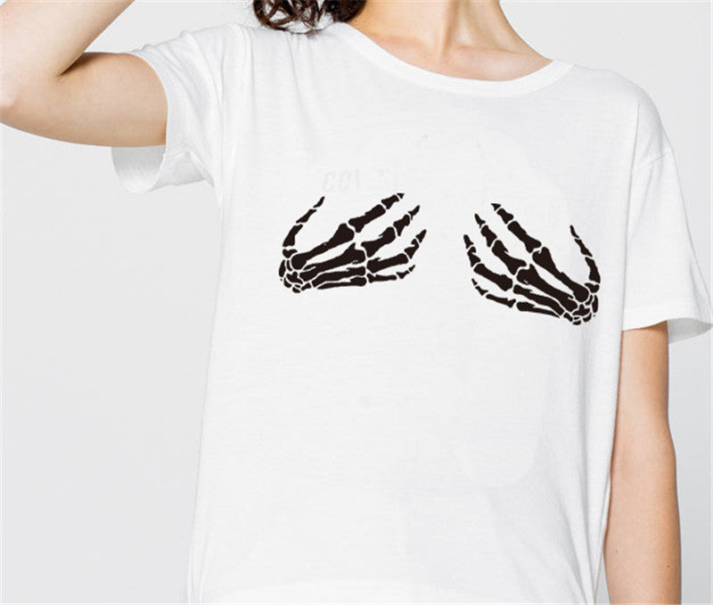 Women's Skeleton Hands T-Shirt