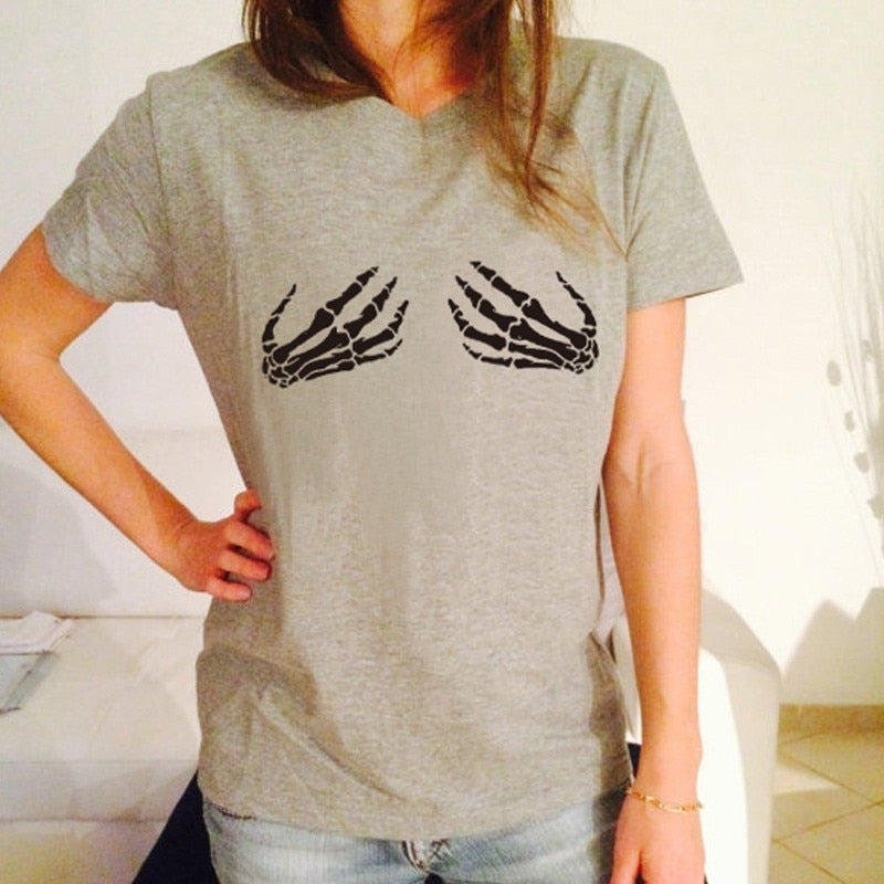 Women's Skeleton Hands T-Shirt