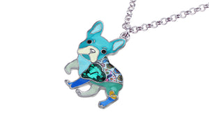 Frenchie French Bulldog Enamel Necklace Frenchie French Bulldog Enamel Necklace