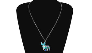 Frenchie French Bulldog Enamel Necklace Frenchie French Bulldog Enamel Necklace