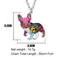Frenchie French Bulldog Enamel Necklace