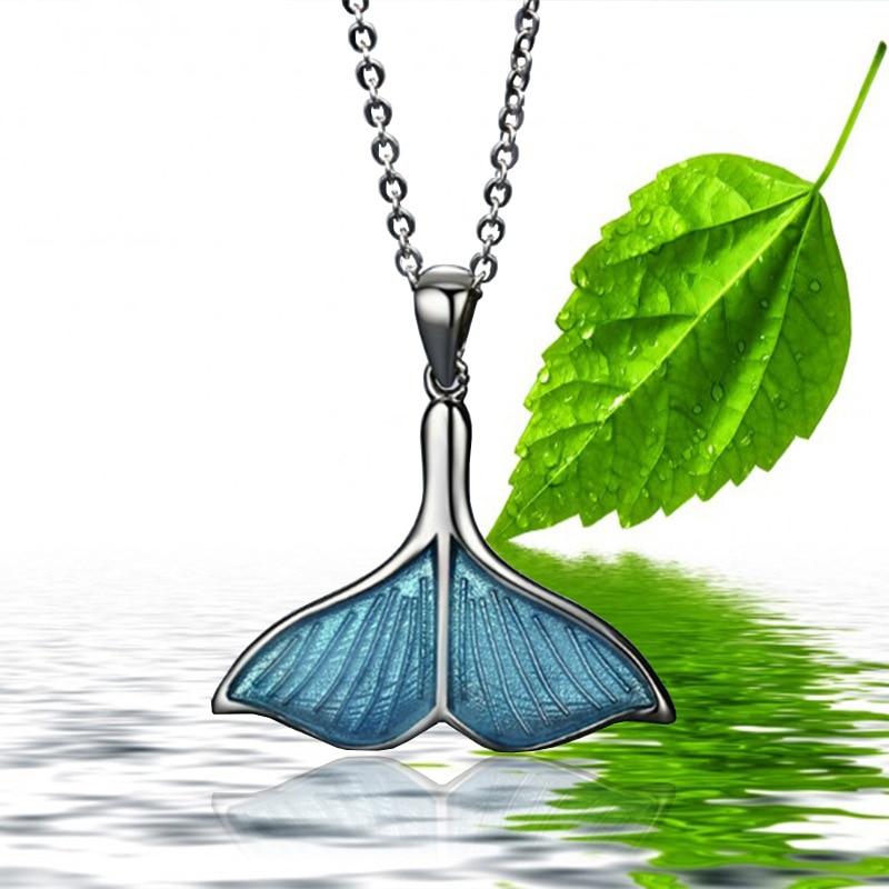 mermaid necklace mermaid tail necklace mermaid pendant necklace