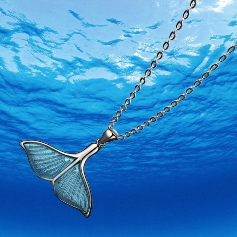 mermaid necklace mermaid tail necklace mermaid pendant necklace Main image