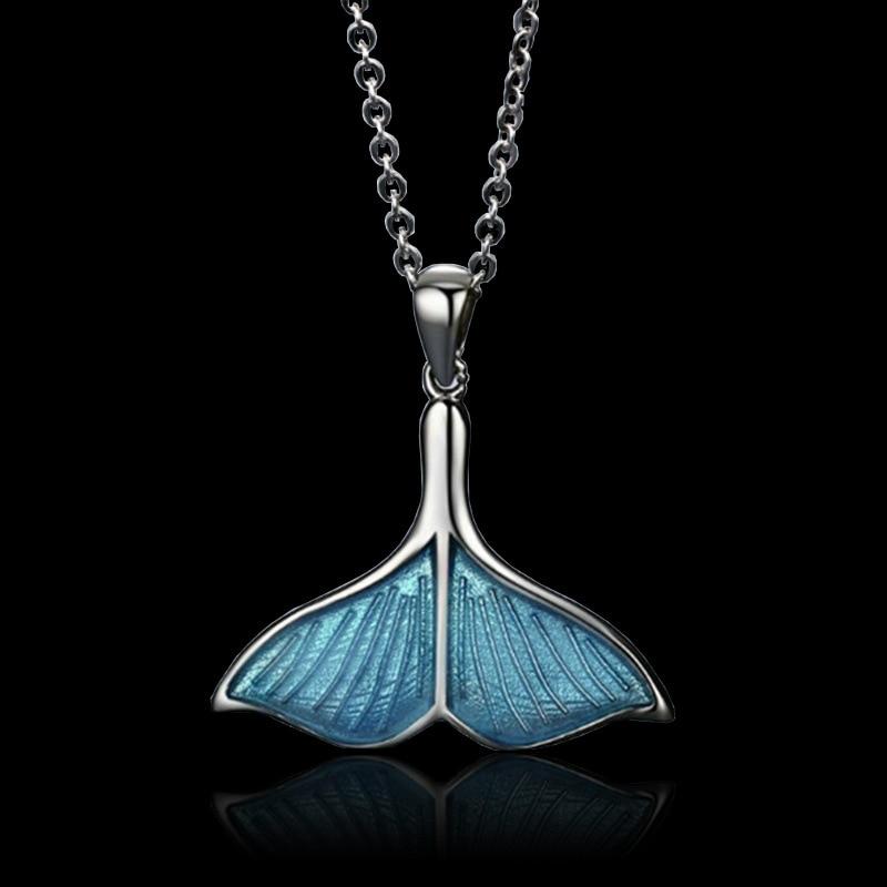 mermaid necklace mermaid tail necklace mermaid pendant necklace
