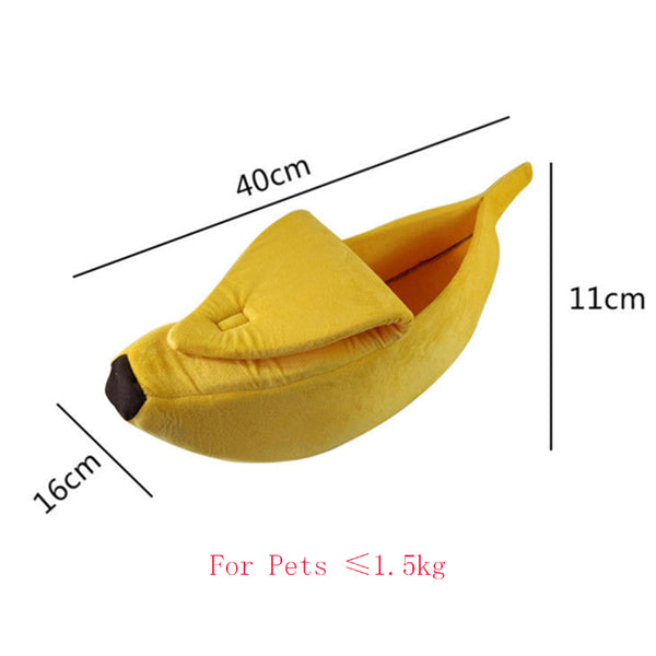 Banana Dog & Cat Bed
