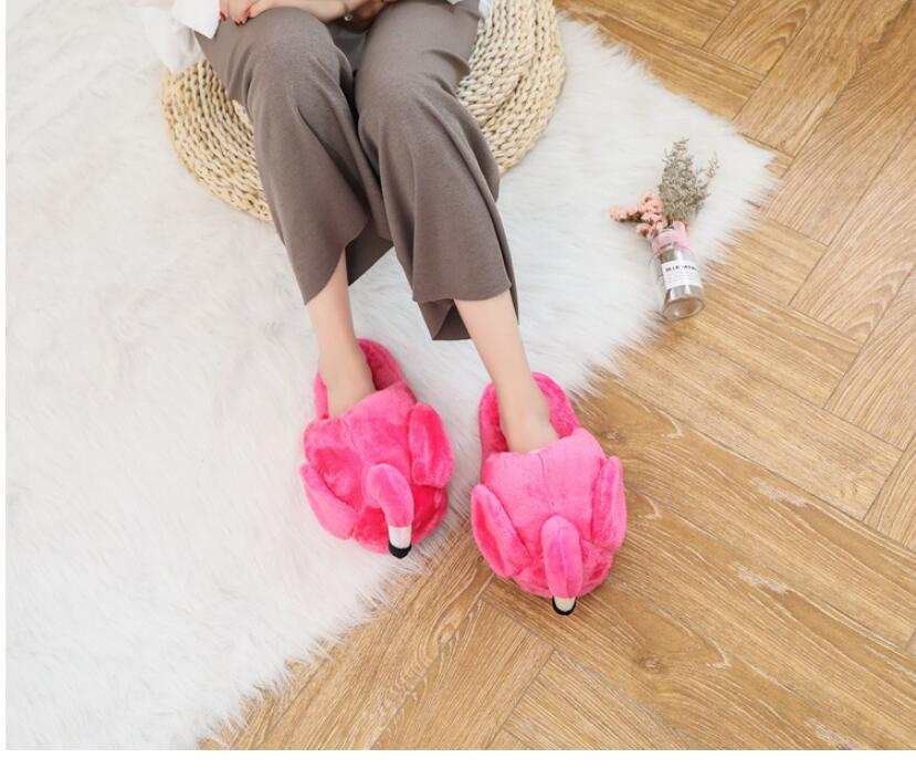 Fluffy Flamingo Slippers