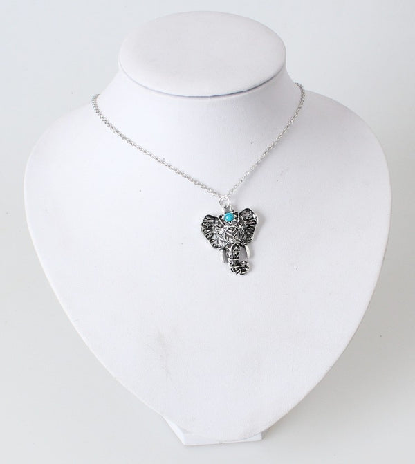 Boho Elephant Pendant Necklace