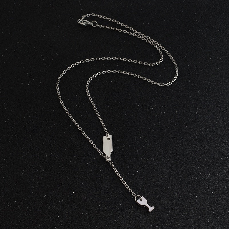 wine necklace wine glass necklace wine bottle necklace wine bottle and glass necklace wine glass necklace jewelry wine pouring necklace pouring wine necklace wine molecule necklace