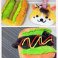 hot dog bed, hot dog dog bed, hot dog sofa, hot dog pet bed, hot dog bun dog bed