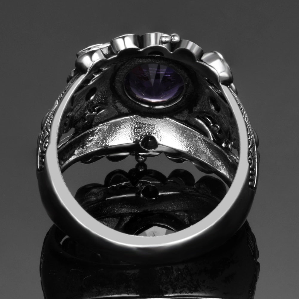 Sterling Silver Amethyst Vintage Ring