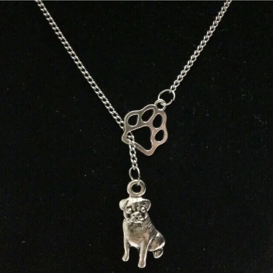 Pug & Paw Necklace Secondary image