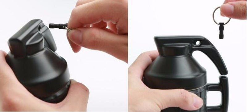 Grenade Coffee Mug With Lid