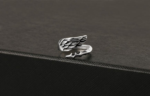 Angel Wing Sterling Silver Ring