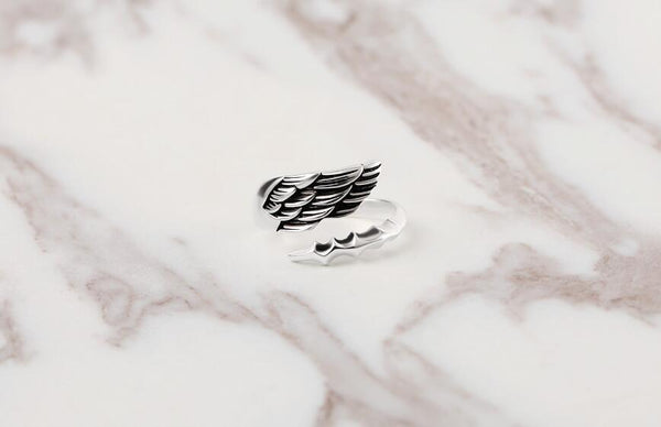 Angel Wing Sterling Silver Ring
