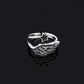 Angel Wings Silver Adjustable Ring