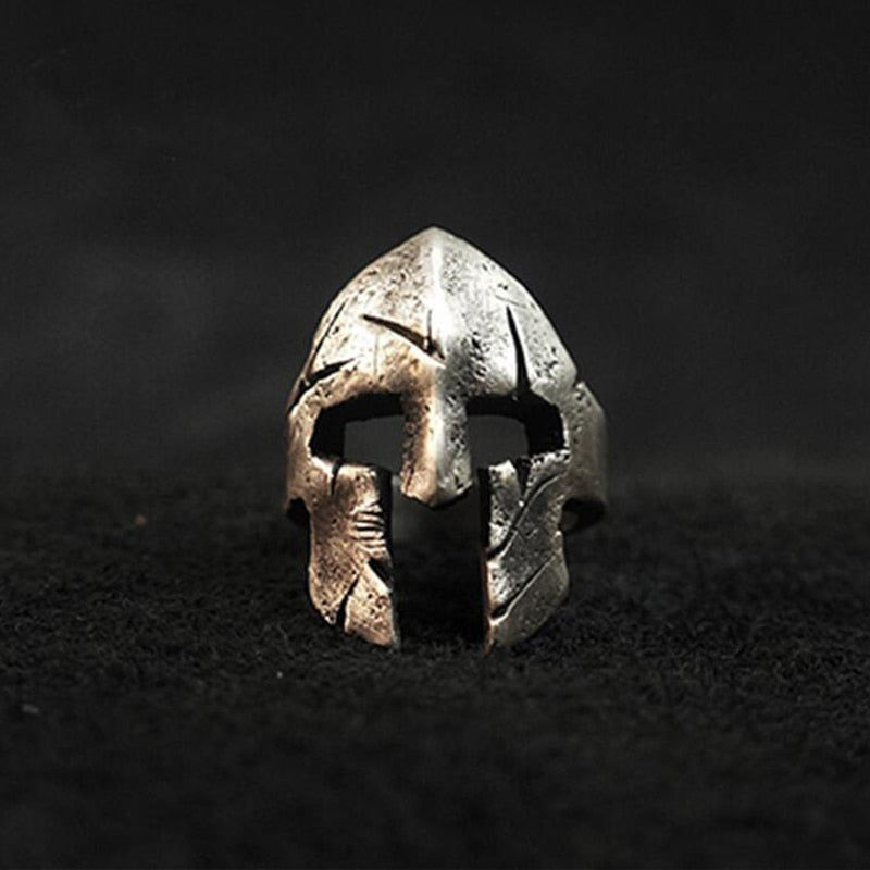 Spartan Battle Worn Helmet Ring