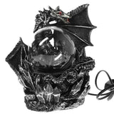 Fantasy Dark Dragon Plasma Ball Figurine Fantasy Dark Dragon Plasma Ball Figurine