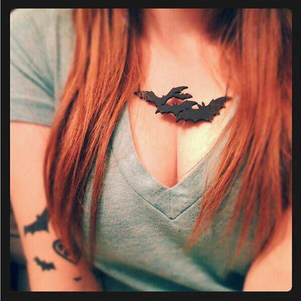 Punk Rock Goth Bat Necklace Main image