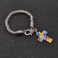 Autism Awareness Puzzle Charm Bracelet