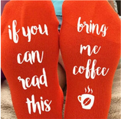 If You Can Read This Bring Me Coffee Socks