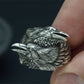 Odin's Two Entwined Ravens Ring