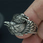 Odin's Two Entwined Ravens Ring
