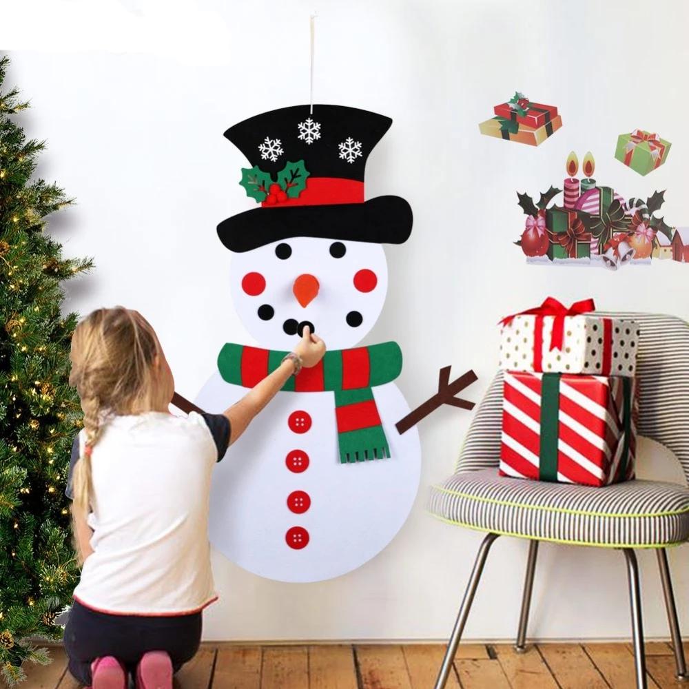 DIY Felt Christmas Snowman or Tree - Children's Favorite Gift Main image