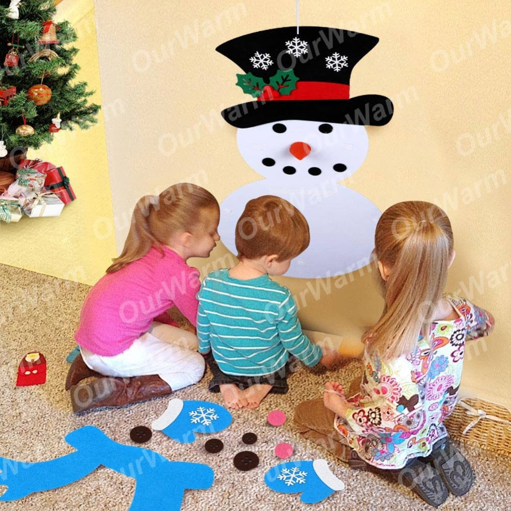 DIY Felt Christmas Snowman or Tree - Children's Favorite Gift Secondary image