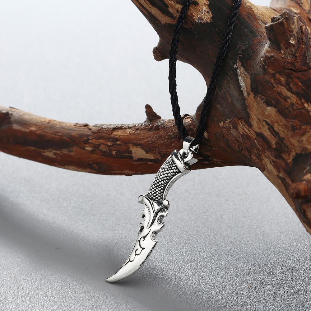 Silver Dagger Pendant Necklace Main image