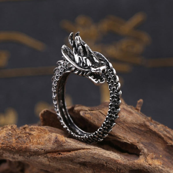 Stainless Steel Dragon Ring