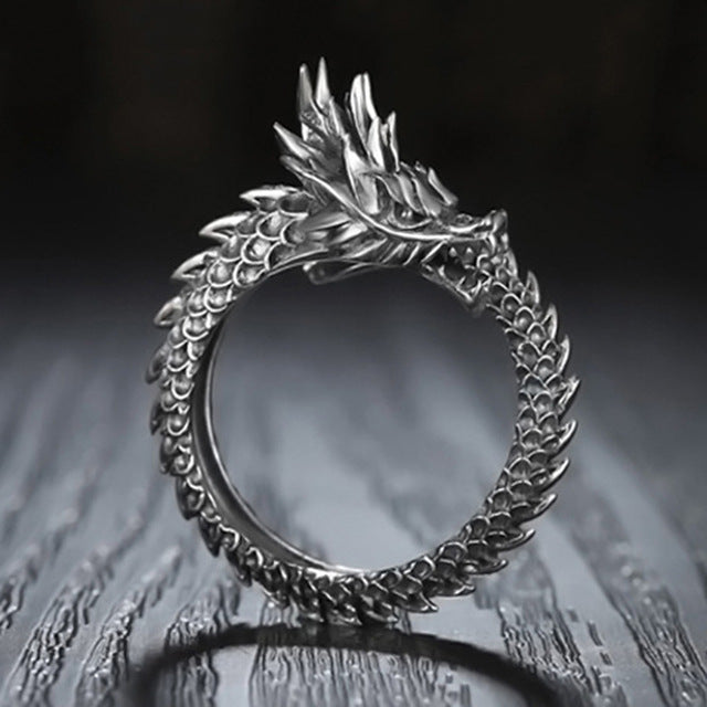 Stainless Steel Dragon Ring