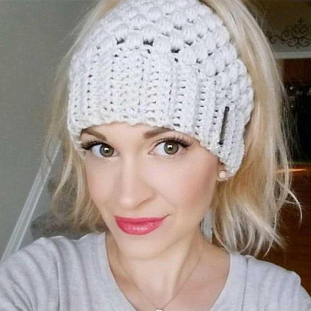 ponytail beanie cc ponytail beanie beanie with ponytail hole ponytail beanie hat beanie with hole for hair beanie hat with ponytail hole Main image