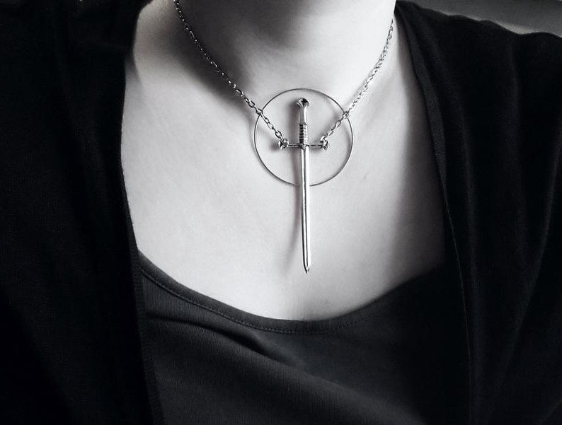 Silver Sword Necklace Secondary image