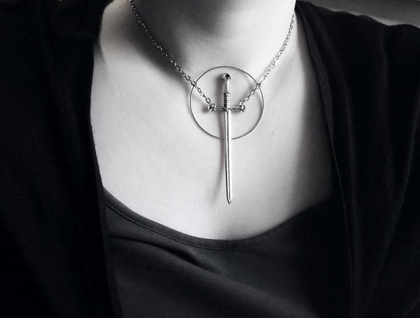 Silver Sword Necklace